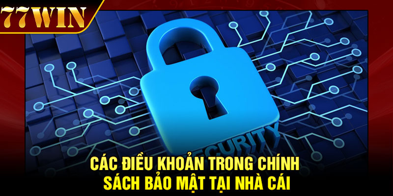 Các điều khoản trong chính sách bảo mật tại nhà cái